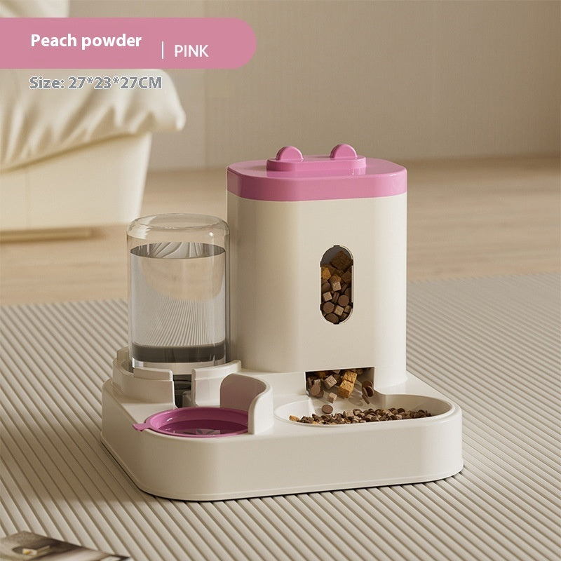 Dispensador Automático 2 en 1 de Comida y Agua para Perros – Antideslizante y con Botella Reemplazable