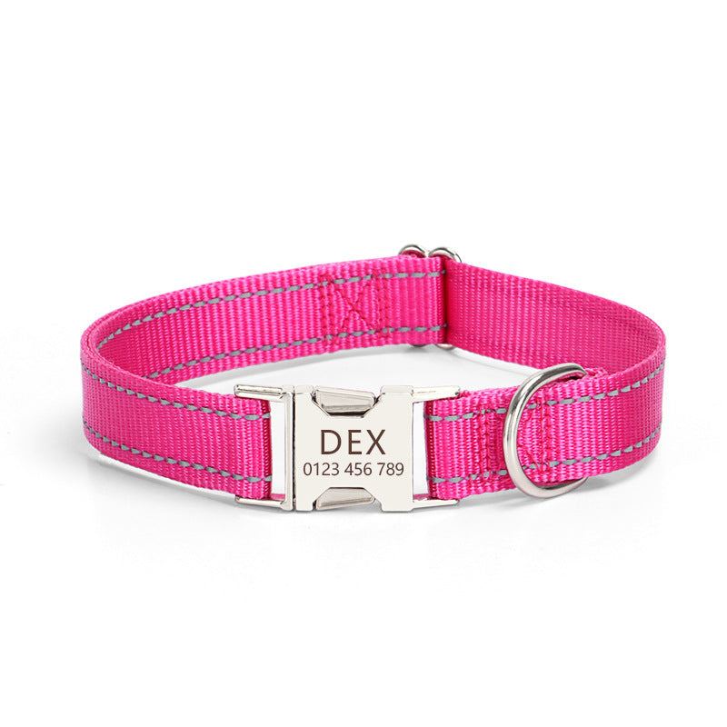 Collar de Nylon Reflectante para Perros – Visibilidad y Estilo en Cada Paseo
