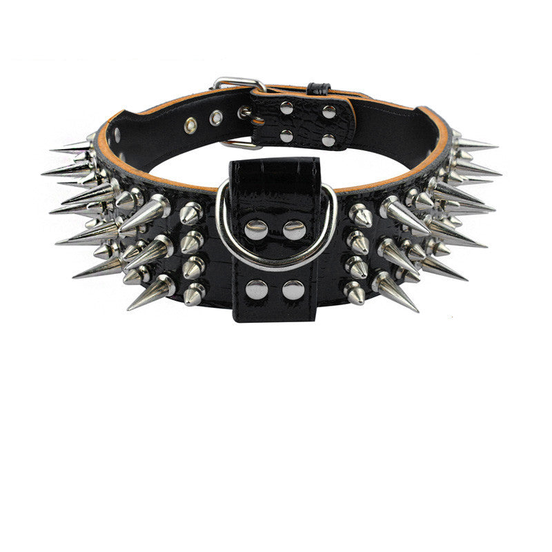 Collar Antimordida con Tachuelas para Perros – Estilo y Resistencia para Razas Fuertes