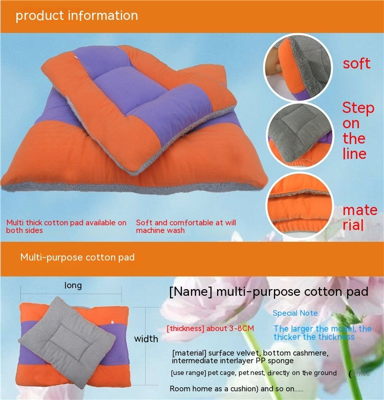 Colchón-Cama “Pet Mat Cushion” – Suave, Cálido y Acolchado para Perros