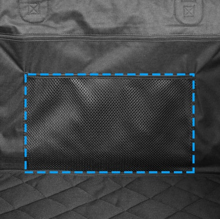 Funda Impermeable para Asiento Trasero de Coche – Con Ventana de Malla y Bolsillos de Almacenaje