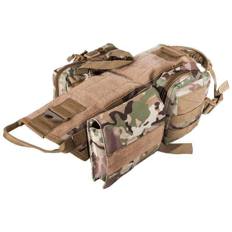 Arnés Táctico Militar para Perros con Sistema MOLLE – Resistente, Ajustable y Multifuncional