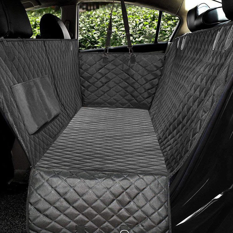 Funda de Asiento de Coche para Perros – Impermeable, con Ventana de Malla y Bolsillos de Almacenaje