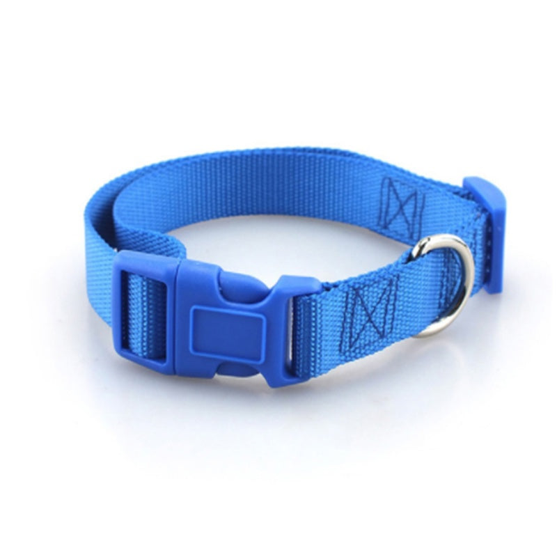Collar Liso de Poliéster y Nylon para Perros – Ligero, Resistente y Versátil