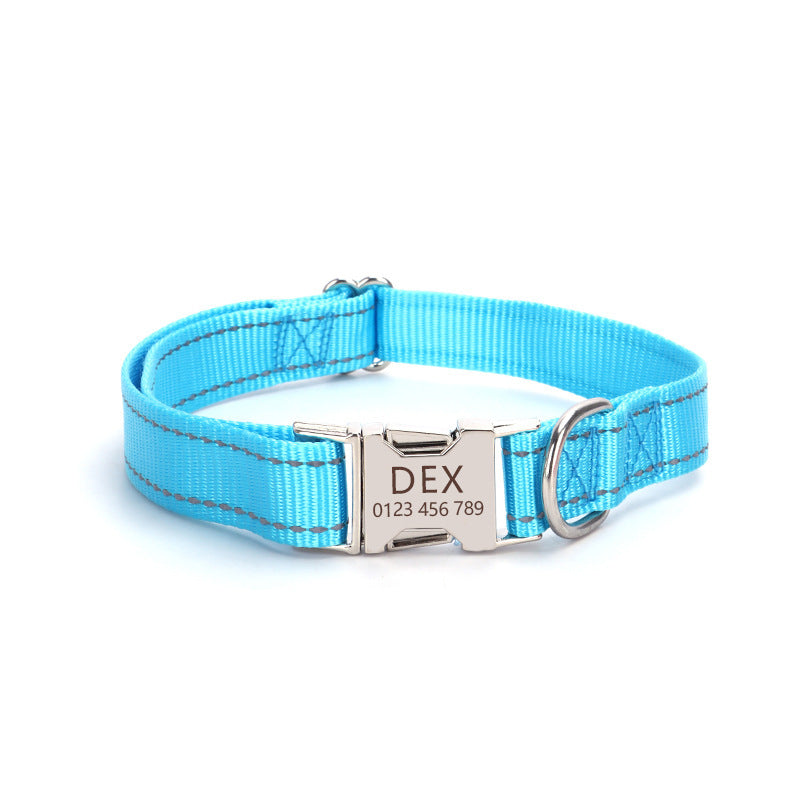 Collar de Nylon Reflectante para Perros – Visibilidad y Estilo en Cada Paseo
