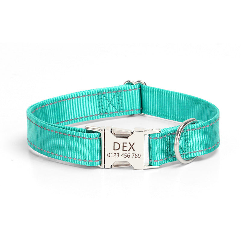 Collar de Nylon Reflectante para Perros – Visibilidad y Estilo en Cada Paseo