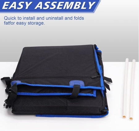 Funda Impermeable para Asiento Trasero de Coche – Con Ventana de Malla y Bolsillos de Almacenaje