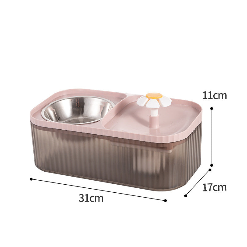 Dispensador Automático “HydraFeeder Plus” – Comida y Fuente de Agua Inteligente para Gatos