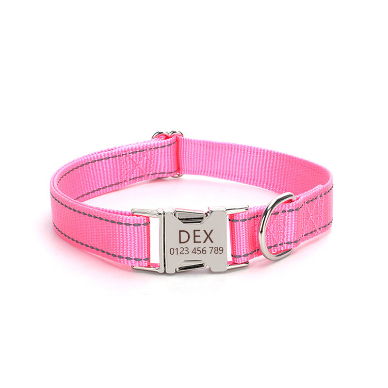 Collar de Nylon Reflectante para Perros – Visibilidad y Estilo en Cada Paseo