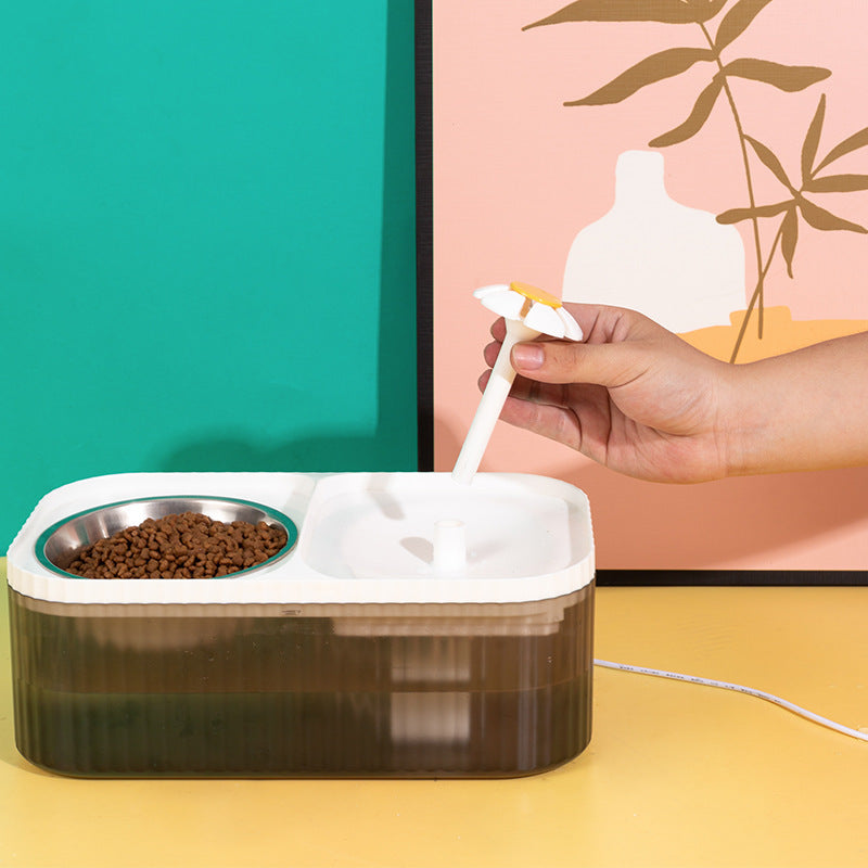 Dispensador Automático “HydraFeeder Plus” – Comida y Fuente de Agua Inteligente para Gatos