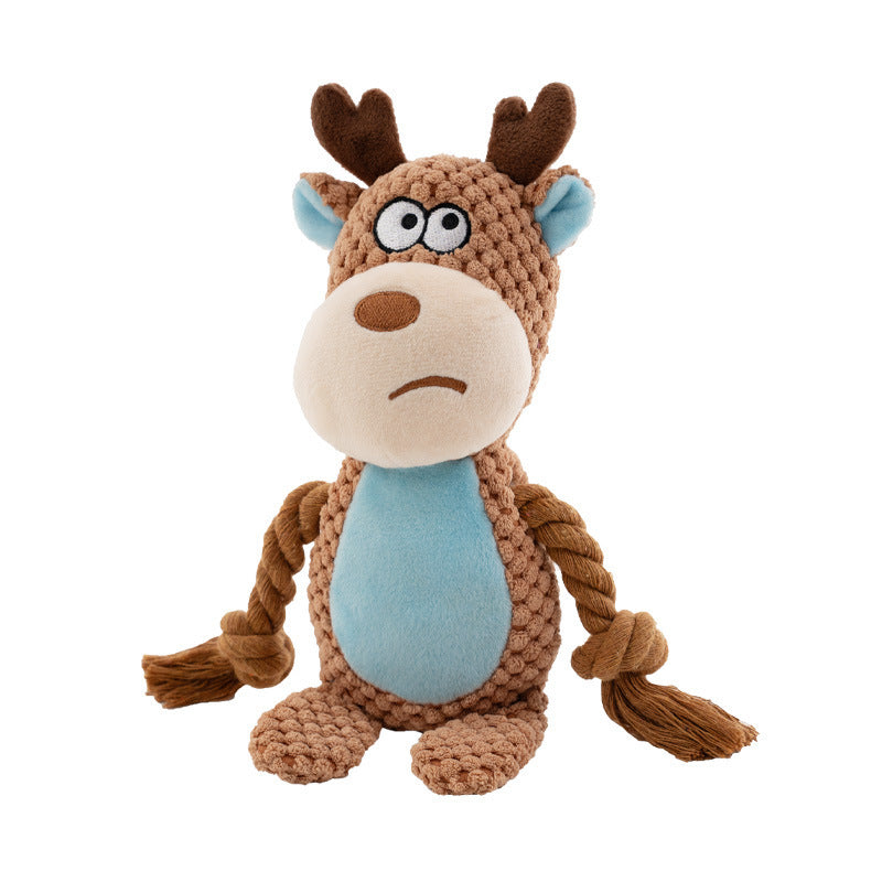 Juguete Interactivo “Peluche con Cuerda y Sonido” – Modelos Divertidos para Juegos de Tira y Afloja, Masticación y Entrenamiento