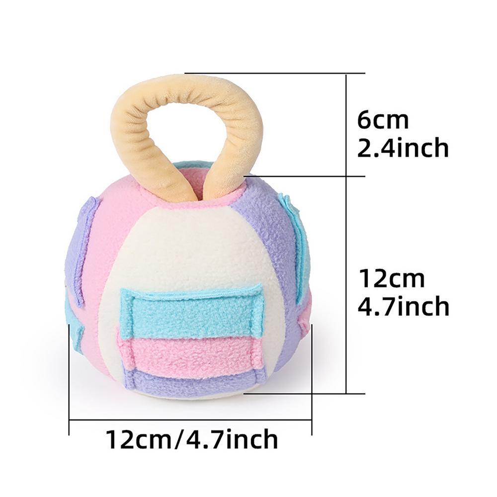 Juguete “Snuffle Ball Chirriante” – Peluche Interactivo con Sonido y Dispensador de Golosinas para Perros