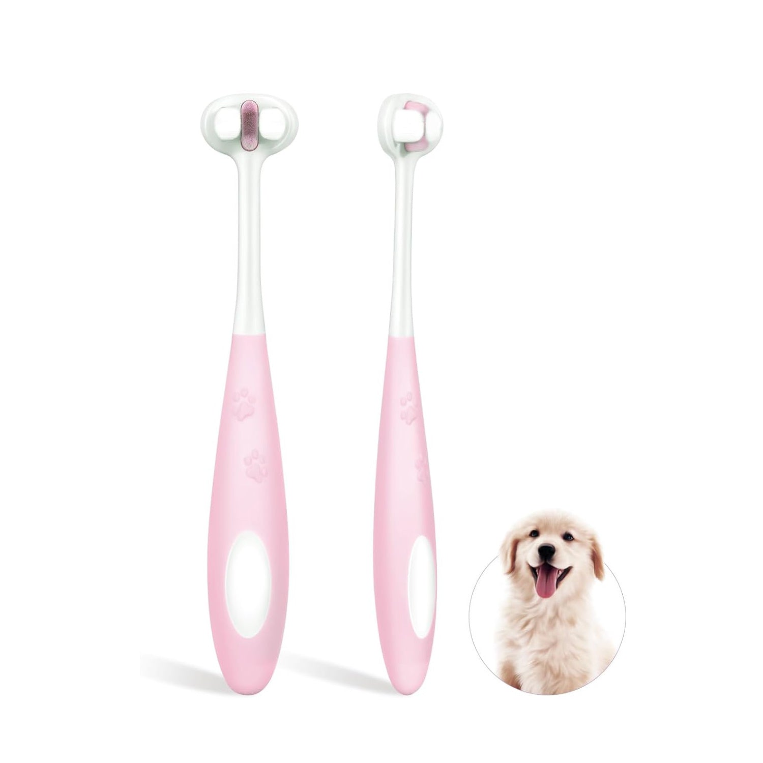 Cepillo de Dientes para Perros de Cerdas Nano Ultrafinas – Limpieza 3 en 1