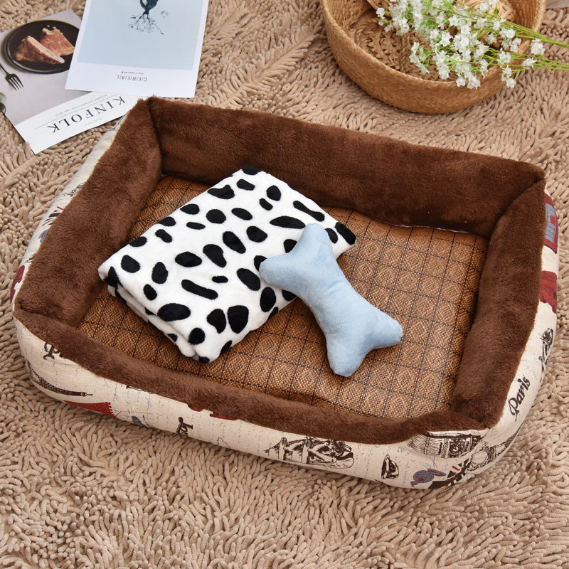 Cucha “Wooden Kennel” para Perros y Gatos – Estilo Casita Interior & Exterior, Ideal para Todos los Tamaños