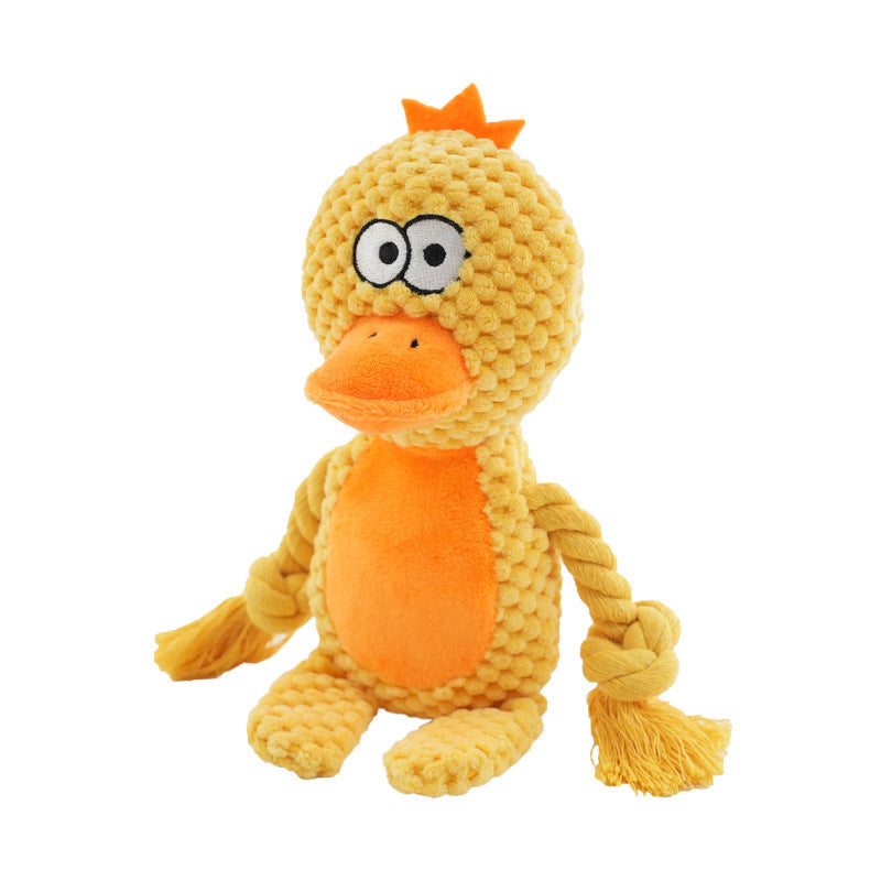 Juguete Interactivo “Peluche con Cuerda y Sonido” – Modelos Divertidos para Juegos de Tira y Afloja, Masticación y Entrenamiento