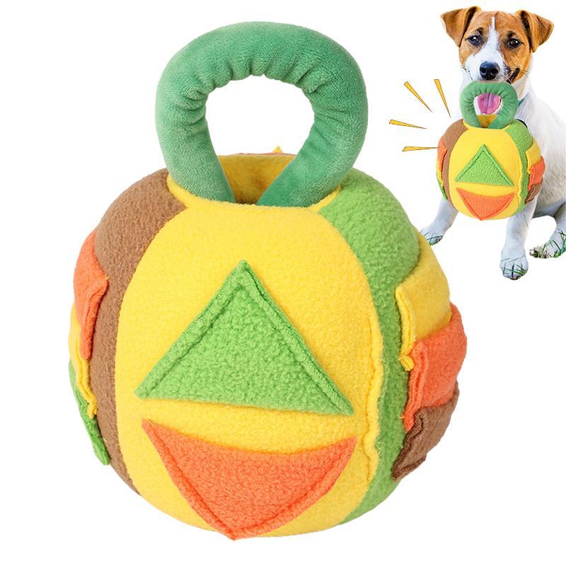 Juguete “Snuffle Ball Chirriante” – Peluche Interactivo con Sonido y Dispensador de Golosinas para Perros