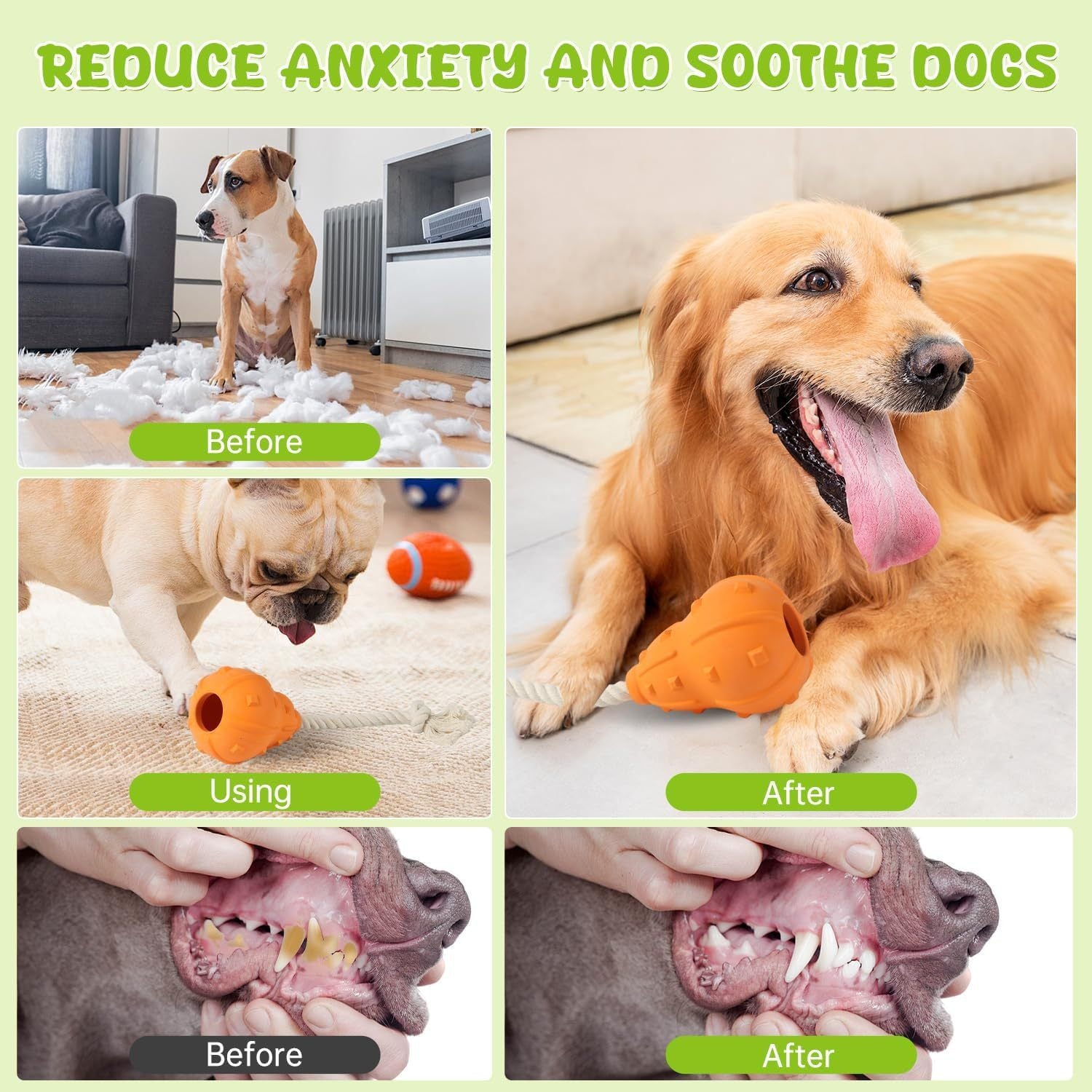 Juguete Rellenable para Perros – Goma Natural, Interactivo y Duradero
