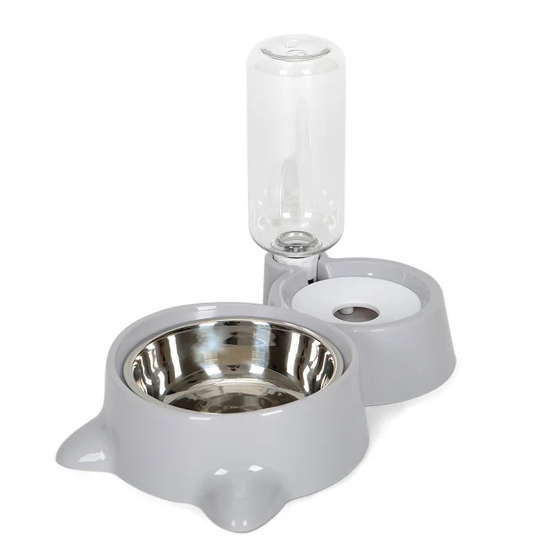 Dispenser Automático “Gravity Combo” – Comida y Agua por Gravedad para Gatos