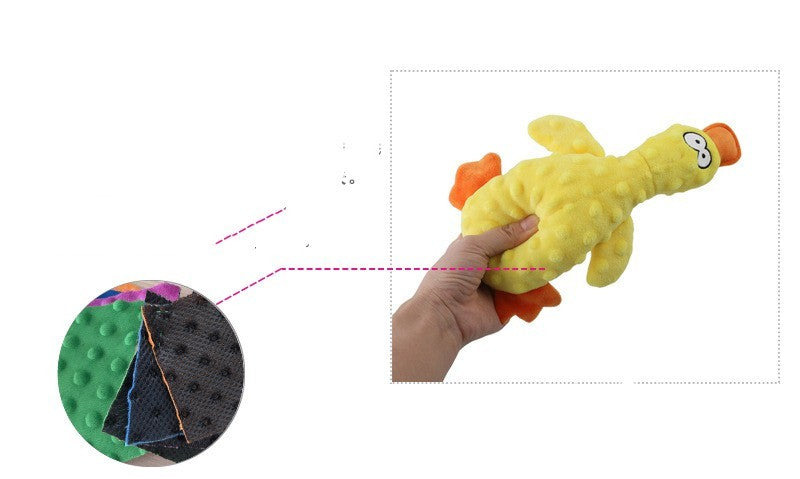 Juguete “Pato Interactivo Resistentes” – Peluche con Sonido, Mordida Reforzada y Estímulo Mental