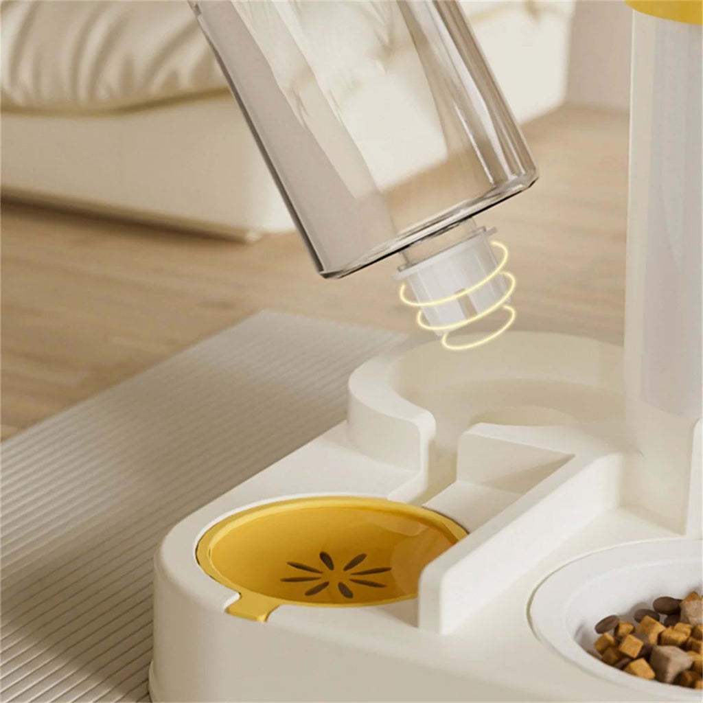 Dispensador Automático de Comida y Agua para Mascotas – Diseño Divertido y Gran Capacidad