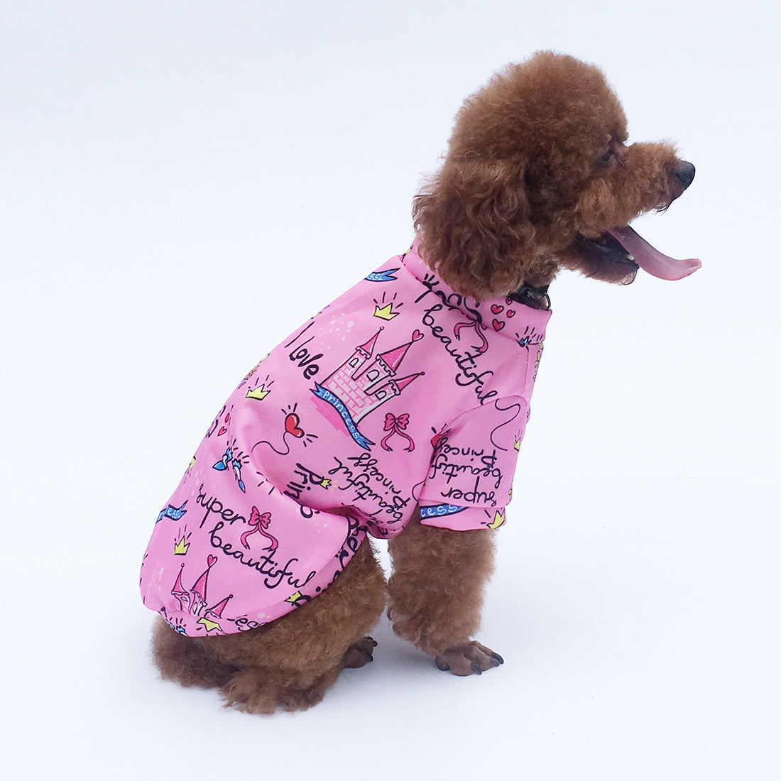 Sudadera con Capucha Estilo Princesa para Perros – Terciopelo Acolchado y Cálido para Otoño e Invierno