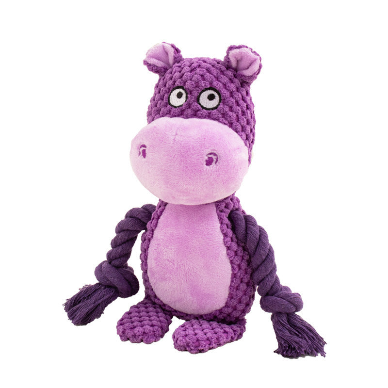 Juguete Interactivo “Peluche con Cuerda y Sonido” – Modelos Divertidos para Juegos de Tira y Afloja, Masticación y Entrenamiento