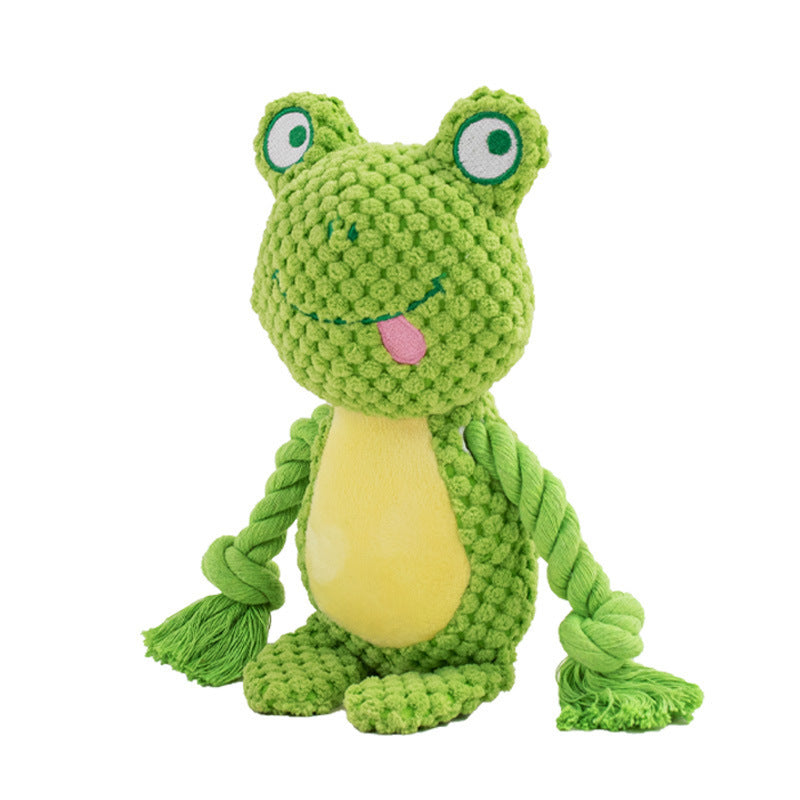 Juguete Interactivo “Peluche con Cuerda y Sonido” – Modelos Divertidos para Juegos de Tira y Afloja, Masticación y Entrenamiento